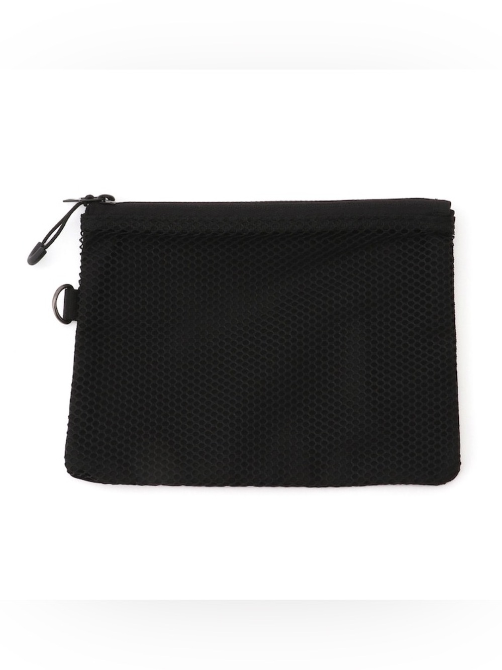 Muji Polyester Two Zipper Case_Medium_Black_NWT